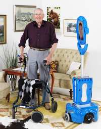 Doing a housecall from home with a Giraffe.